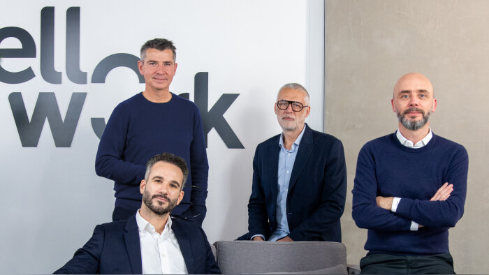 Equipe dirigeante de Hellowork group : le quatuor dresse le bilan de 2024 et les perspectives 2025. - © (c) Florian Cario