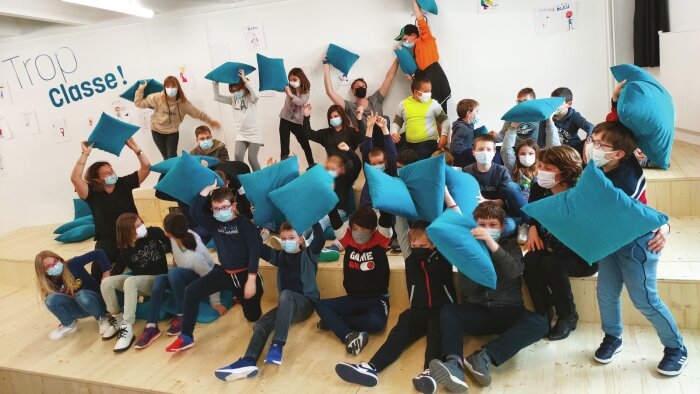 6 classes par an passent en résidence à l’Espace des Arts. - © Espace des Arts