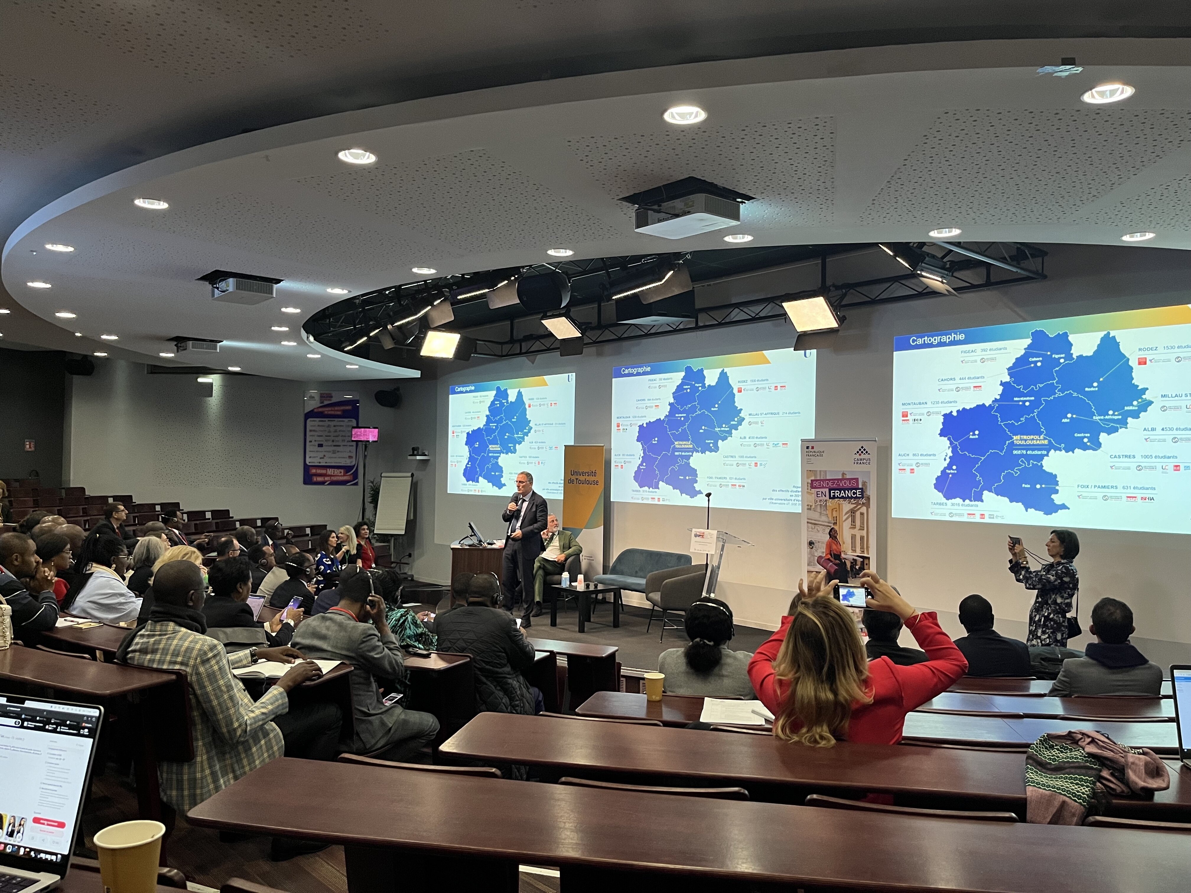 Campus France a organisé un séminaire Afrique/France à TBS Education le 17 septembre lors de l’EAIE de Toulouse. - © Camille Bigot
