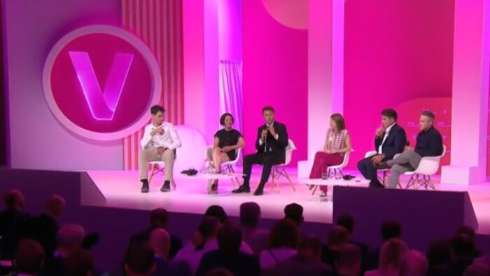 VivaTech 2023 : session spéciale IA avec Emmanuel Macron, président de la République - © D.R.