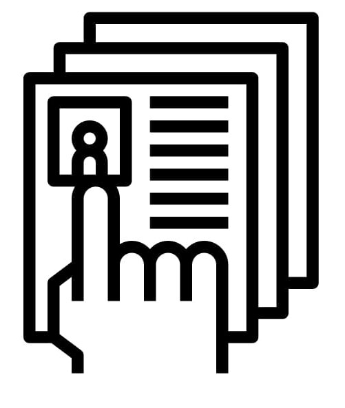 Le conseil académique étudie les dossiers de candidature. - © Noun Project