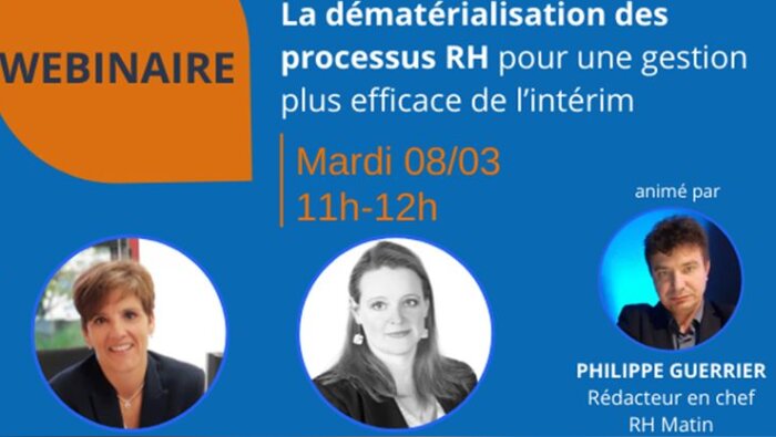 Webinar OneSys en replay : des processus RH dématérialisés pour une gestion efficace de l’intérim - © D.R.