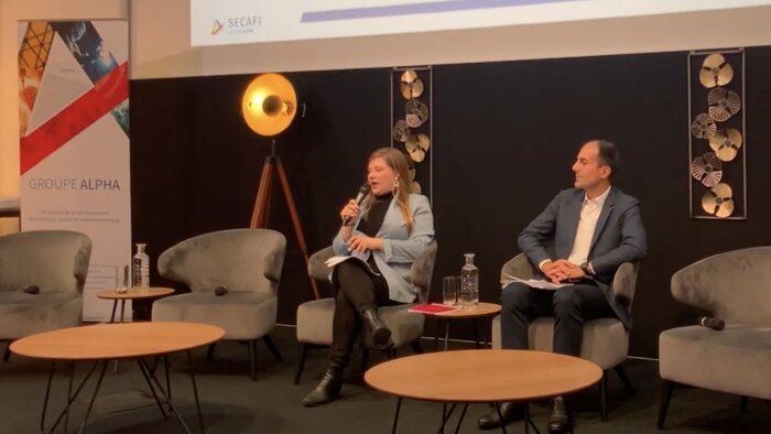 Amandine Michelon et Antoine Rémond du centre études & data du Groupe Alpha - © D.R.