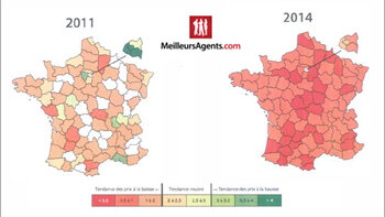 MeilleursAgents.com dévoile son indicateur de tension immobilière