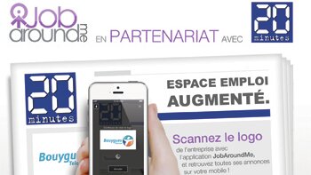 JobAroundMe partenaire de 20 Minutes