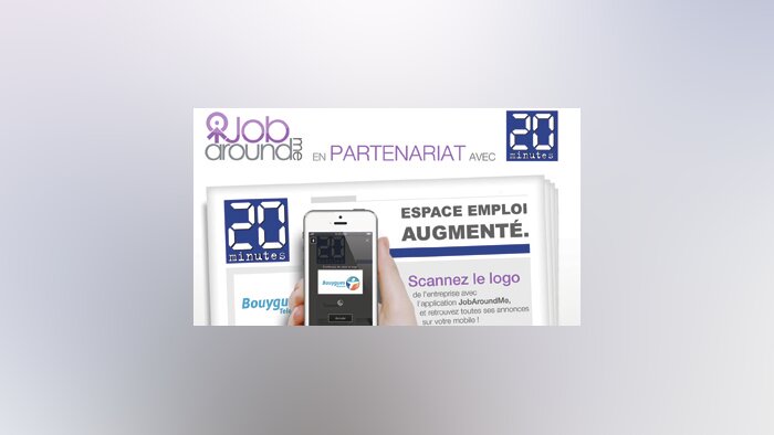 JobAroundMe partenaire de 20 Minutes