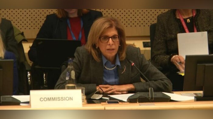 Lors du Conseil agriculture de l’UE, le 12 décembre 2022, Stella Kyriakides, commissaire européenne - © D.R.