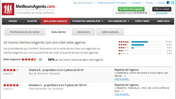 Les avis clients, une vitrine virtuelle pour les agences immobilières - Par MeilleursAgents.com