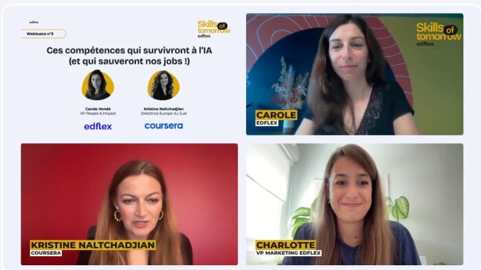 Skills of tomorrow : webinar « Ces compétences qui survivront à l’IA » (22/09/2025) - © D.R.