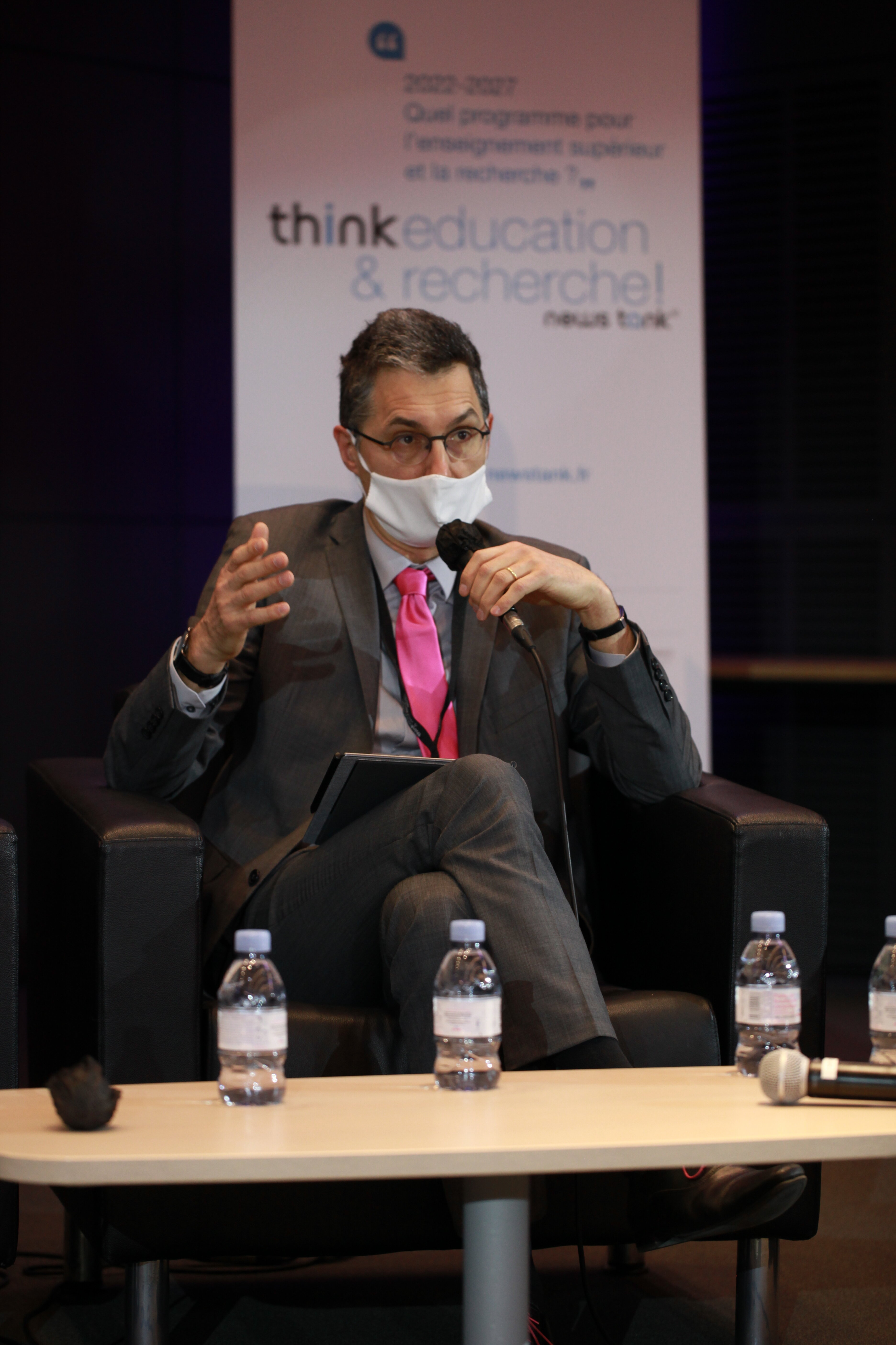 Jacques Fayolle, président de la Cdefi, est intervenu lors de Think 2022, l’événement de News Tank et Campus Matin - © Seb Lascoux