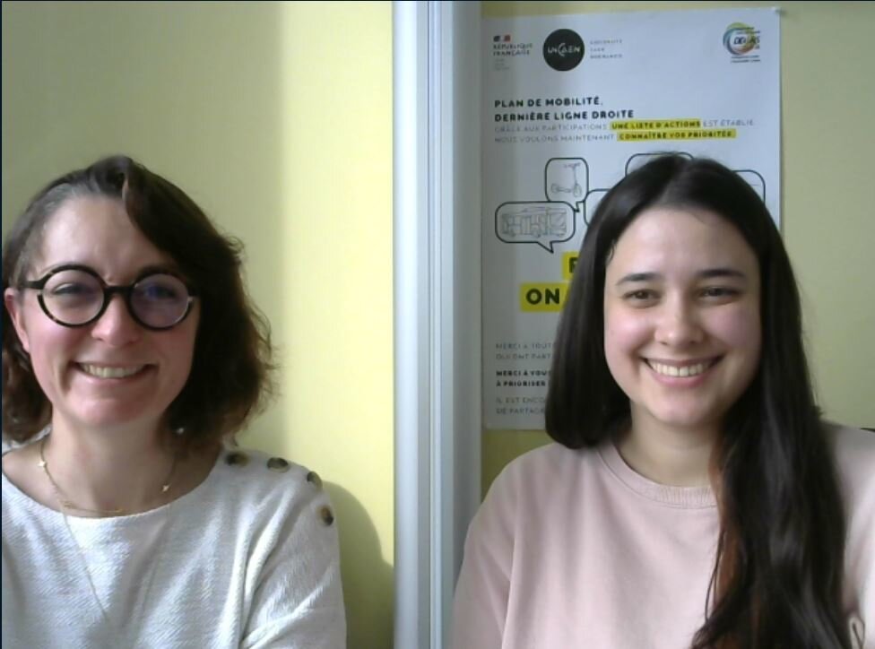 Claire Danvy et Ameylie Bourasseau ont travaillé sur l’enquête mobilité de l’Université de Caen Normandie. - © D.R.