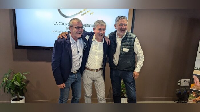 ((de gauche à droite)) Ivan Leclerc, nouveau président de LCA Grand Ouest, Jean-François Appriou, a - © S.Ay