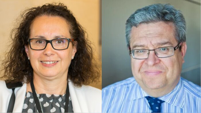 Jean-François Fiorina reçoit la députée des Yvelines Béatrice Piron. - © Antoine Lamielle / DR