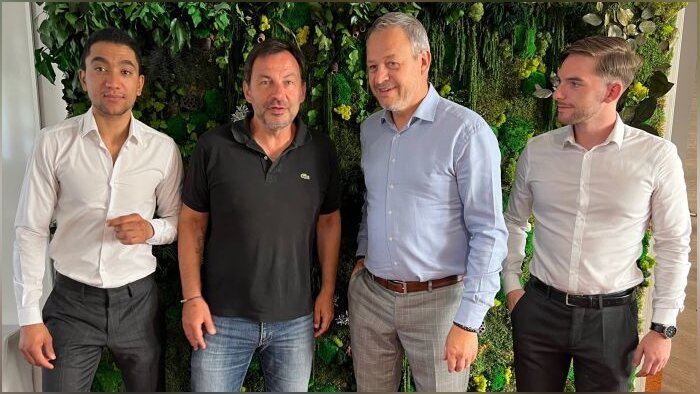 abCSR : l’équipe dirigeante avec Jérôme Verdiell et Olivier Brongniart au milieu - © D.R.