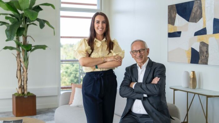 Philippe Gobinet, Président de Partnaire, avec Aurélie Gobinet-Gmuender, Présidente du directoire - © D.R.
