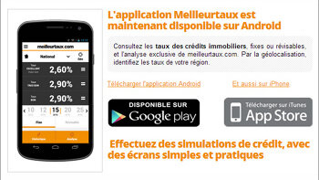 Meilleurtaux lance son application Android