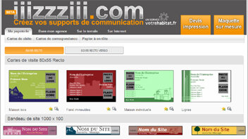 Iiizzziii.com : un site pour créer ses supports de communication - © D.R.