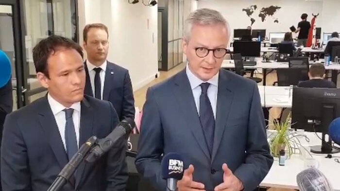 Cédric O et Bruno Le Maire présentent le Plan Tech - © D.R.