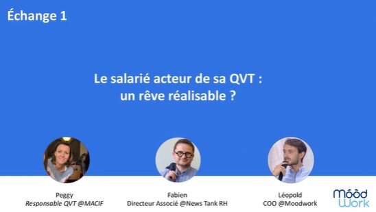 Webinar QVT par Moodwork : les intervenants  - © D.R.