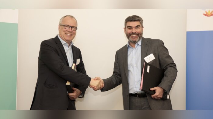 Frédéric Van Gansberghe, pdg de Futerro, et Olivier Leduc, directeur de Tereoc - © D.R.