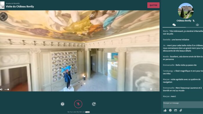 Visite du château Borély à Marseille avec My Tour Live. - © D.R.