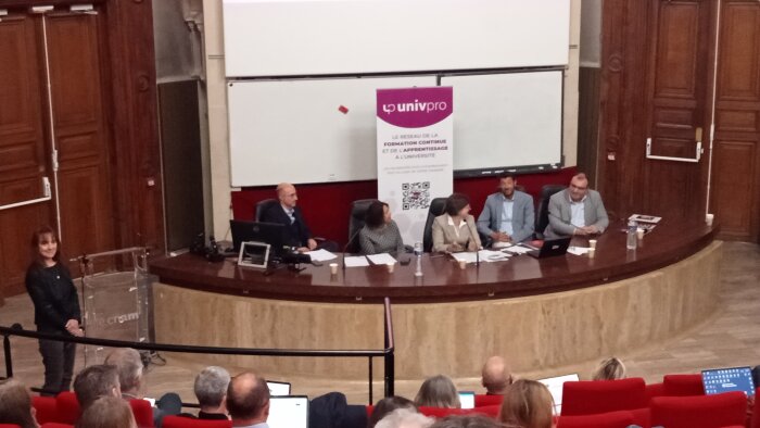 Le réseau Univpro a organisé une matinée d’échanges le 15 mai 2025 à Paris, au Cnam. - © IC / News Tank
