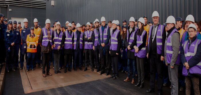 Xavier Bertrand, président de la Région Hauts-de-France, a visité le site de Nesle 3, le 2 décembre  - © D.R.