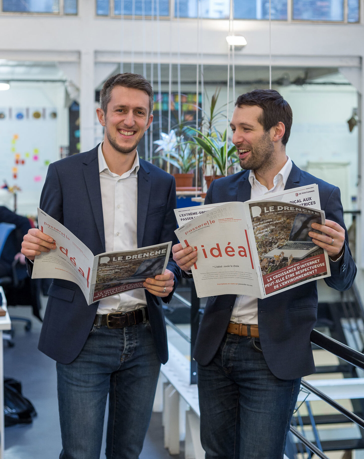 Antoine Dujardin (à gauche) et Florent Guignard (à droite) se sont rencontrés après leurs études d’ingénieur. - © Le Drenche
