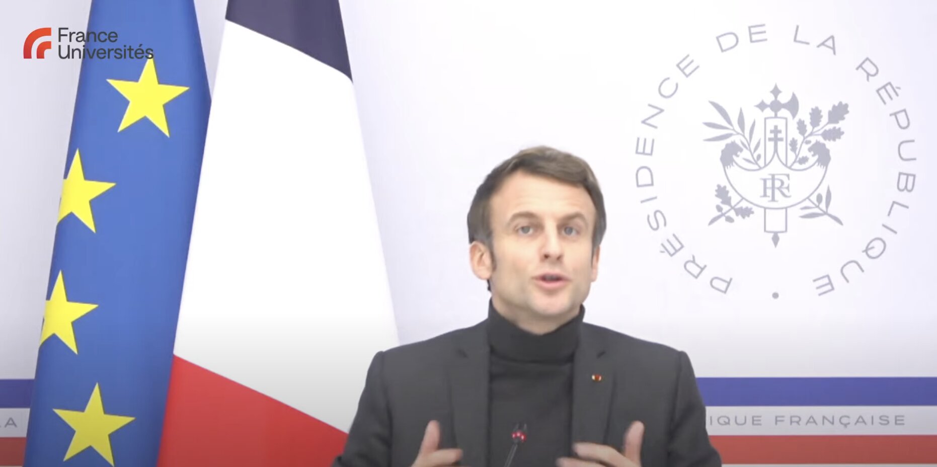 Le Président de la République a exposé ses ambitions concernant les universités - © D.R.