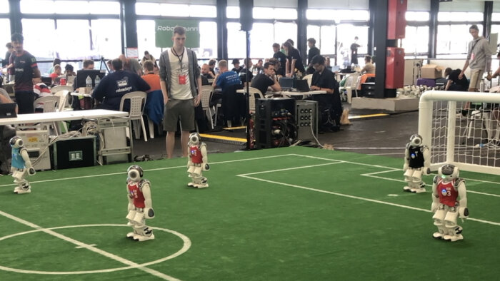 300 robots étaient présents à la RoboCup à Bordeaux. - © M. Dessaux