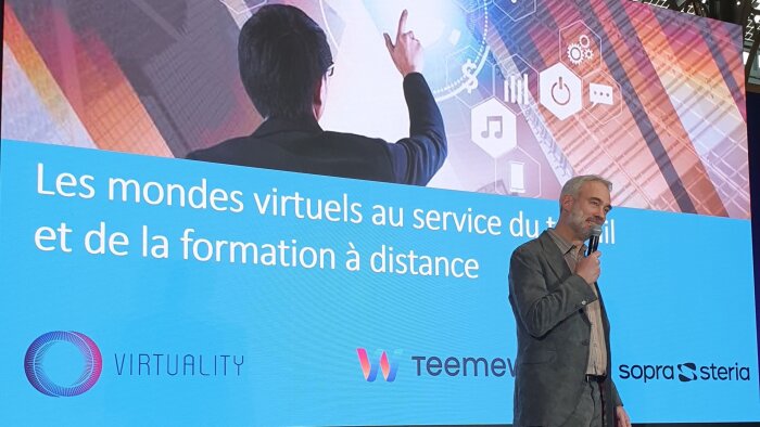 Clément Merville, CEO Manzalab (salon Virtuality Paris, 2022) - © D.R.
