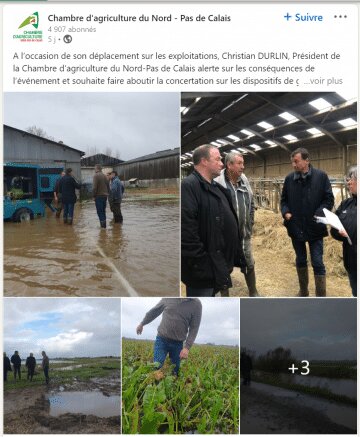Inondations dans le Pas-de-Calais, la mobilisation se poursuit - © D.R.