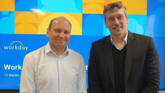 Workday : Pierre Gousset, Vice President, Solution Consulting, et Hubert Cotté, DG France - © D.R.