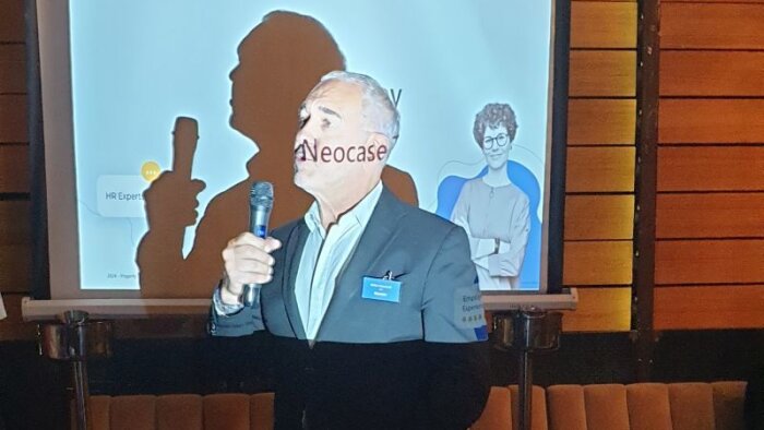 Les projets IA de l’équipe de Neocase autour du CEO Didier Moscatelli - © D.R.