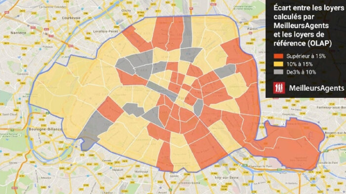 Une carte interactive pour analyser l’encadrement des loyers