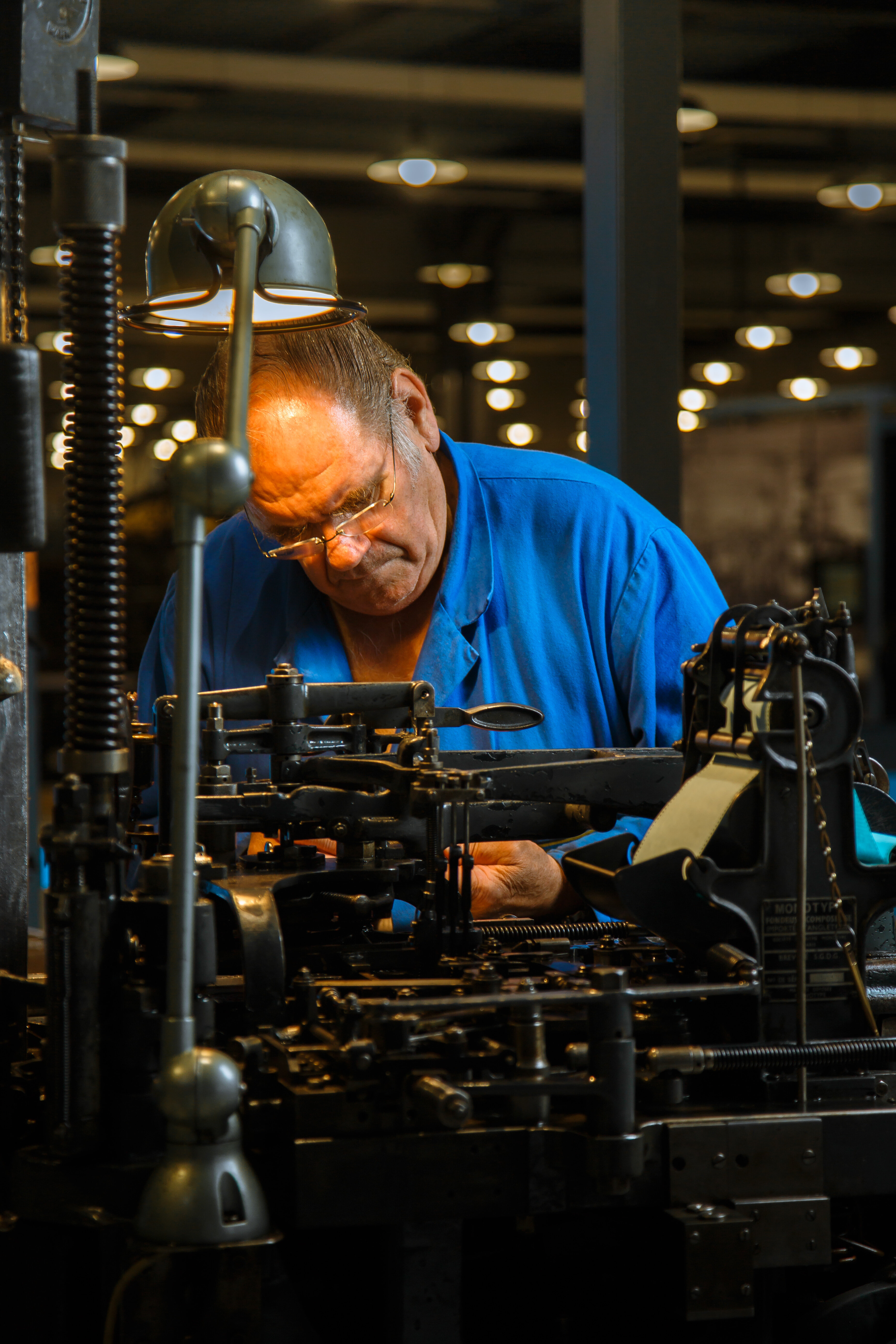 Une démonstration à l’Atelier-musée de l’Imprimerie Atelier Musée de l’Imprimerie. - © Drone Press/Maury