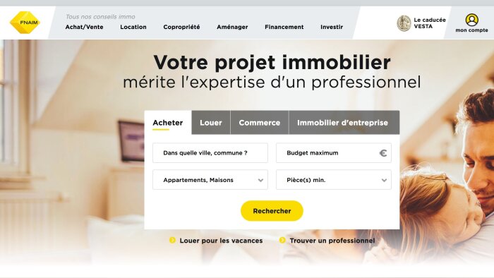 Site internet de la Fnaim - © D.R.