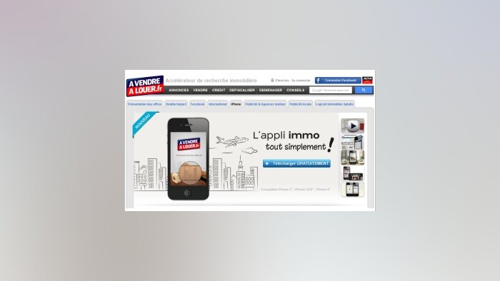 A Vendre A Louer simplifie ses applications iPhone et iPad