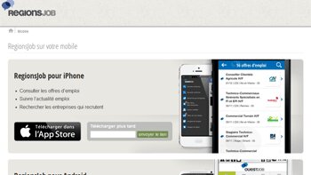 3 000 nouveaux téléchargements par jour pour l’appli RegionsJob - © D.R.