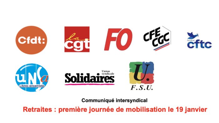 Retraites : première journée de grèves et de manifestations le 19 janvier 2023 - © News Tank.