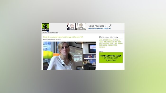 Keljob ressuscite l’offre d’emploi vidéo