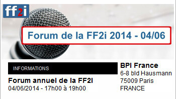 Le prochain forum de la FF2i aura lieu le 4 juin autour du thème de la performance - © D.R.