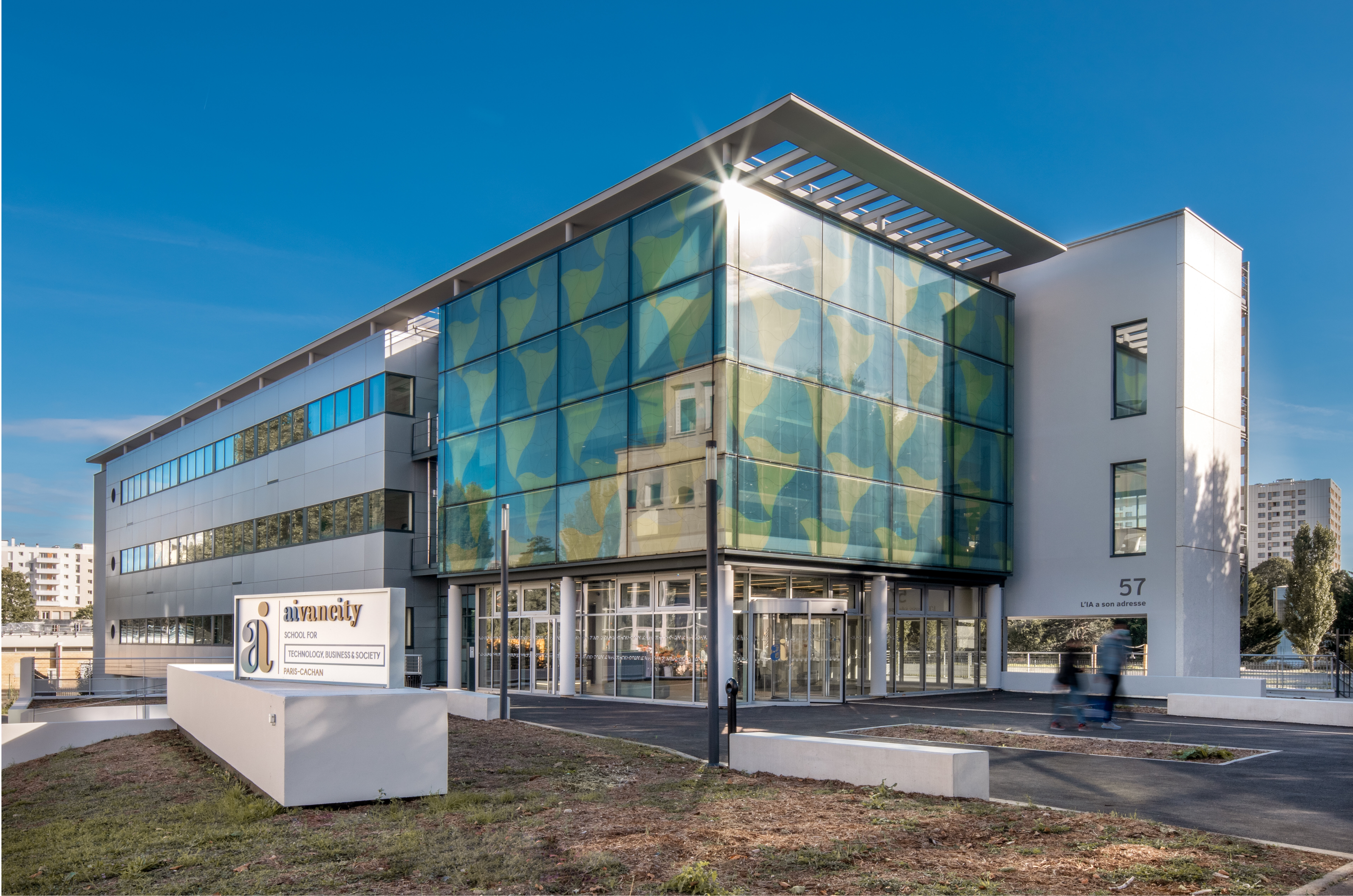 Créée en 2020, le campus d’Aivancity est situé dans le Val-de-Marne, à Cachan. - © nicolas grosmond