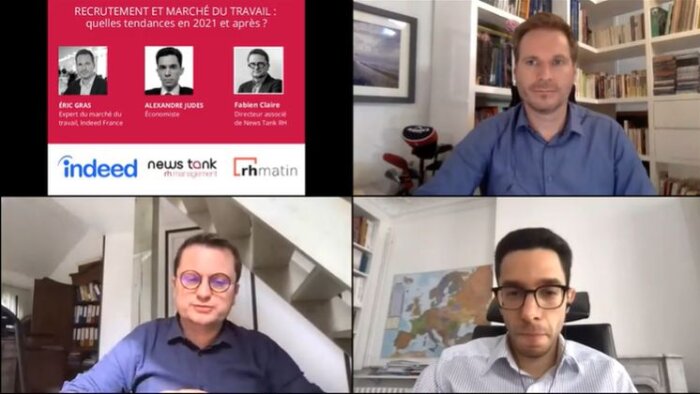 Recrutement et marché du travail : quelles tendances en 2021 ? Le replay du webinaire NTRH - Indeed - © D.R.
