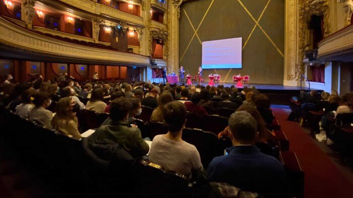 Restitution de l’état des lieux national du numérique à l’Opéra Comique en novembre 2021. - © TMN LAB