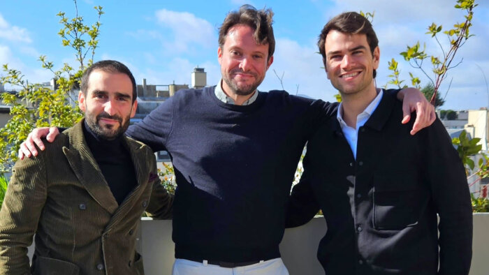 Mickaël Cabrol, Jérôme Vergnolle et Félix Lenglart (Enersweet) - © D.R.