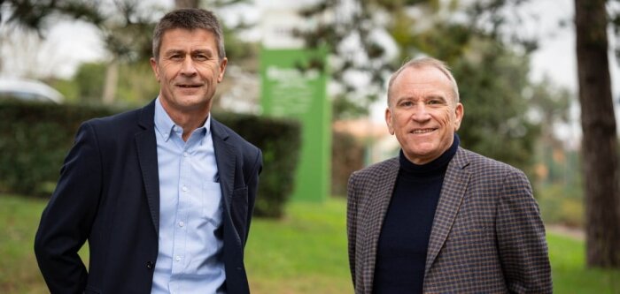 Olivier Chaillou et Alain Le Floc’h, président et directeur de Terrena. - © D.R.