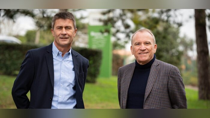 Olivier Chaillou et Alain Le Floc’h, président et directeur de Terrena. - © D.R.
