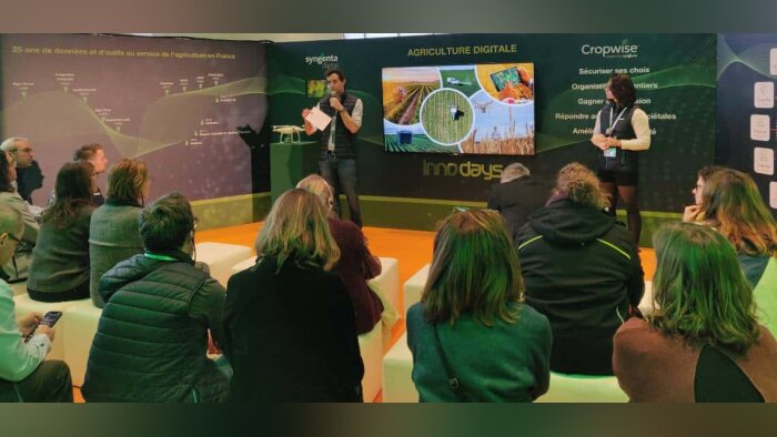 Romain Besset, responsable agronomie digitale, et Florence Louis, directrice des services digitaux S - © D.R.