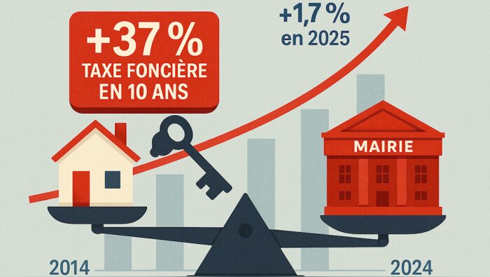 La hausse cumulée de la taxe de 37,3 % sur 10 ans dépasse largement l’évolution des loyers (+8,7 %). - © D.R.